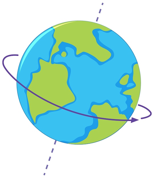 Vettore isolato del globo di filatura