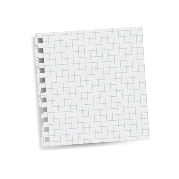Vettore quadrato vuoto della nota di carta di ricordo di griglia