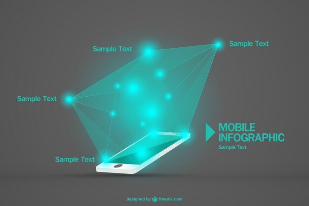 Vettore gratuito vettoriali gratis infografica cellulare