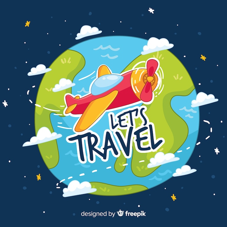 Vettore gratuito viaggiamo