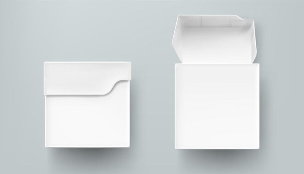 Vista frontale del mockup del pacchetto del tè, della scatola di carta o di cartone