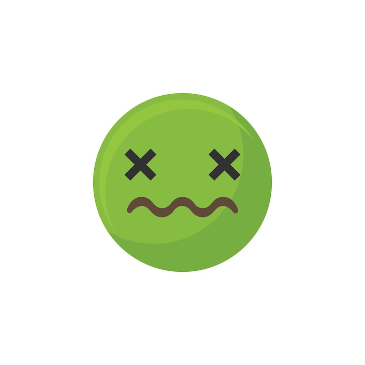 Vettore gratuito vomitare emoji