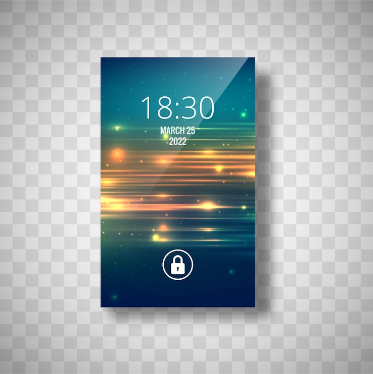 Vettore gratuito wallaper di smartphone moderno