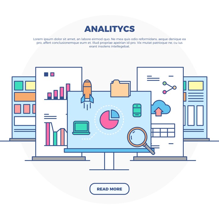 Vettore gratuito web analytics infographic