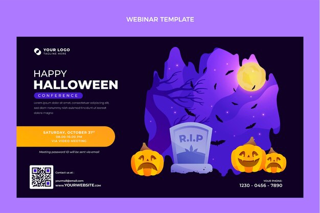 Webinar di halloween sfumato