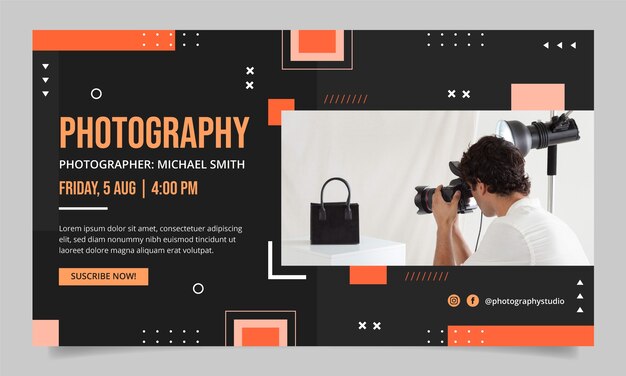 Webinar di studio fotografico minimo