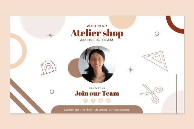 Webinar flat minimal atelier