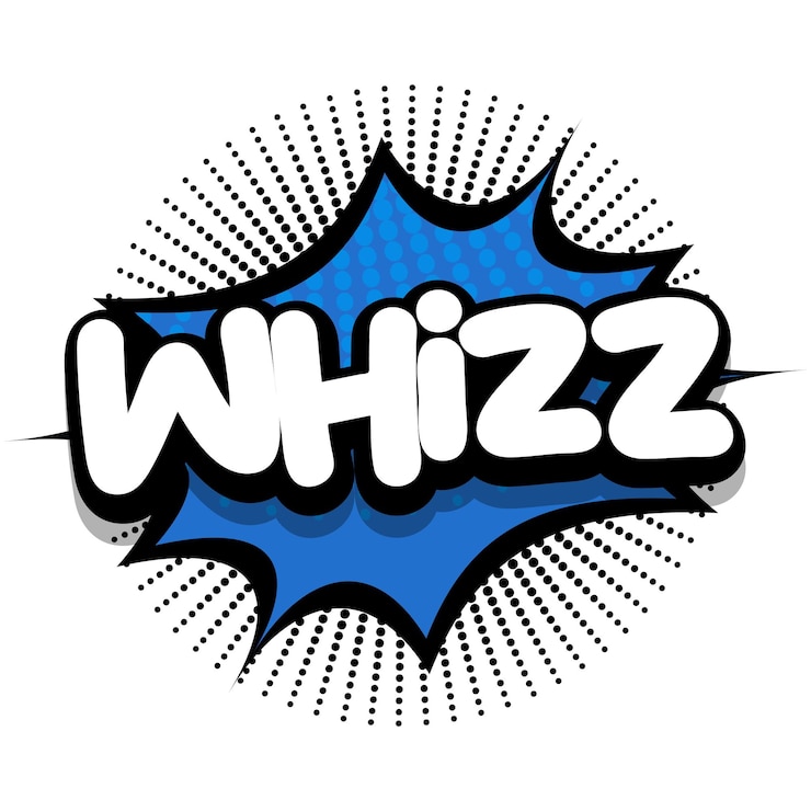 Vettore gratuito whiz fumetto illustrazione vettoriale bolla esplosione