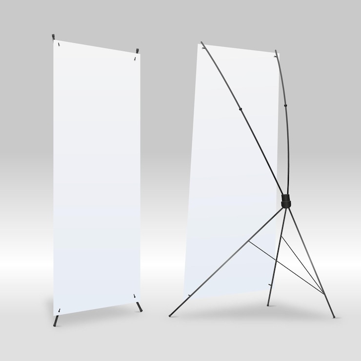 Vettore gratuito x stand banner illustrazione
