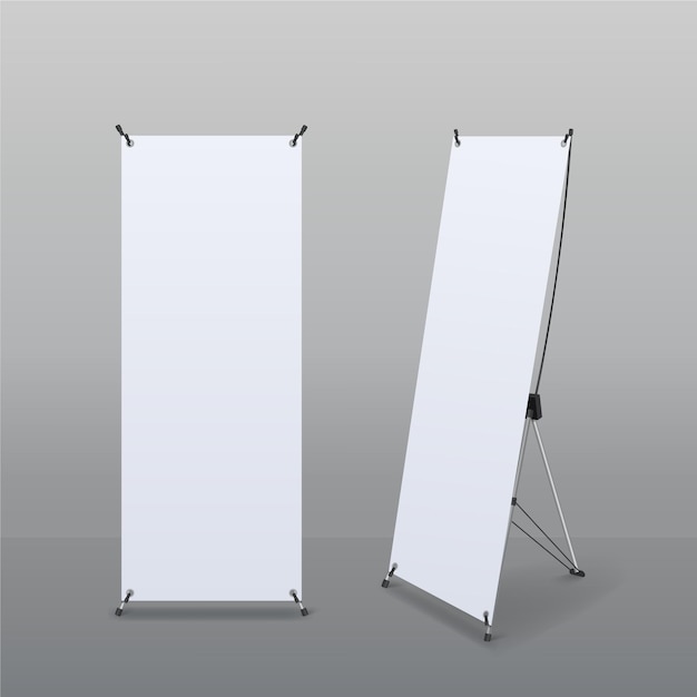 X stand banner illustrazione