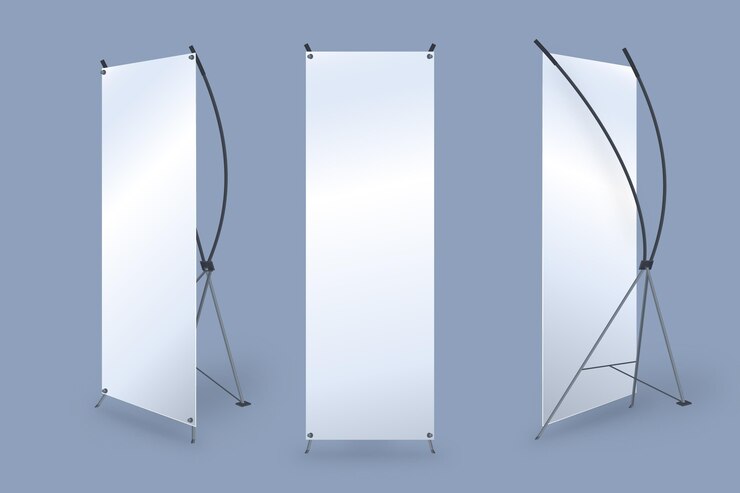 Vettore gratuito x stand roll up banner