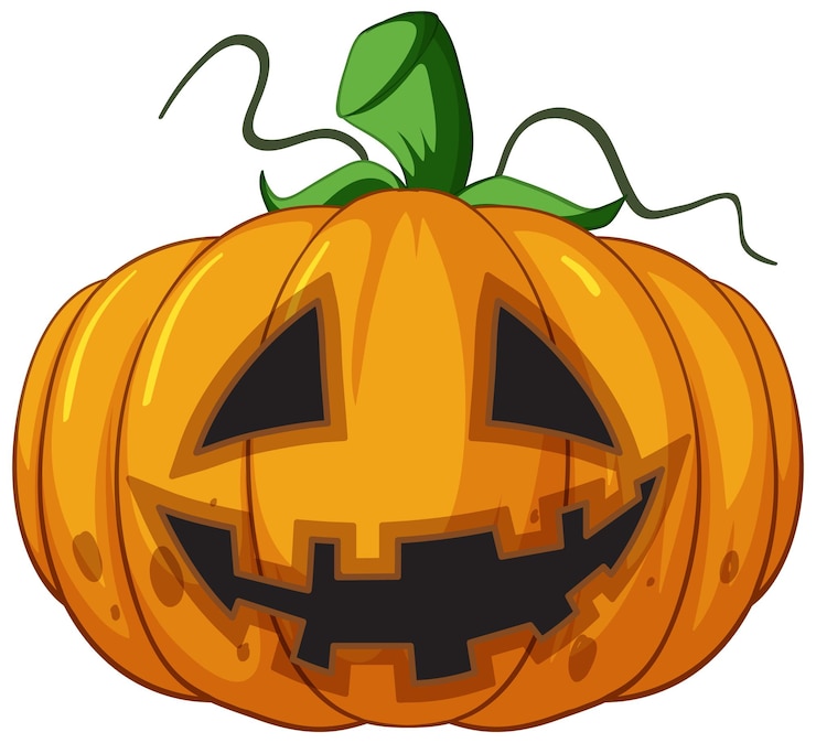 Vettore gratuito zucca di halloween jack olantern