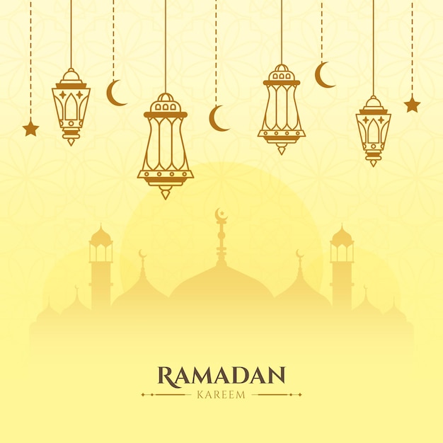 04 Elegante Ramadan Kareem Illustrazione del design