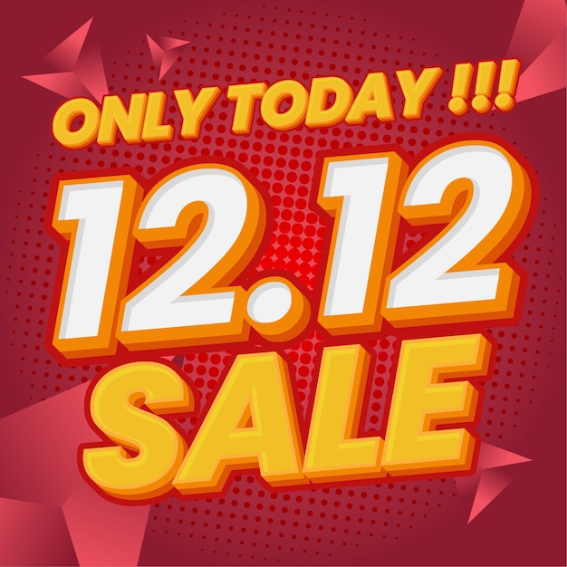 1212 sconto vendita banner modello di sfondo negozio online coupon voucher web post sui social media
