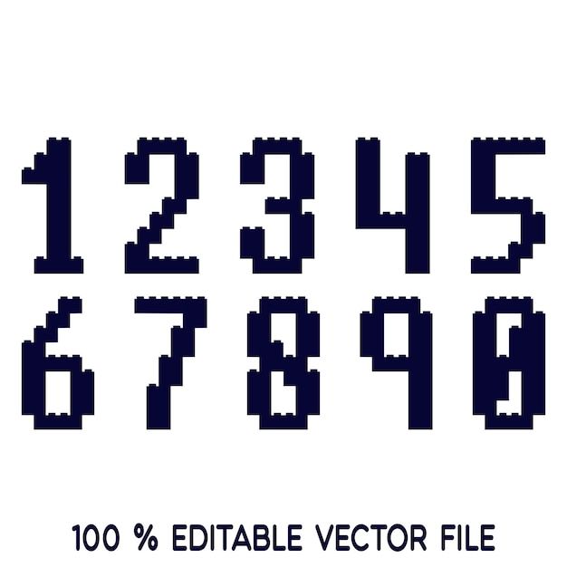 1234567890 numeri tipografia maglietta grafica vettori
