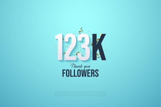 123k followers con numeri e bigiotteria