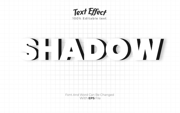 140 effetto testo ombra