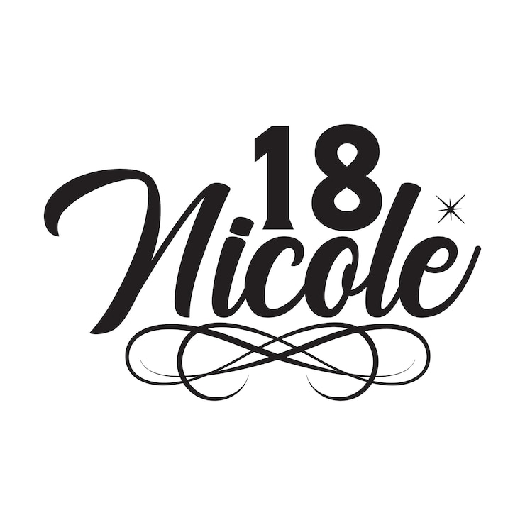 Vettore 18 nicole svg design