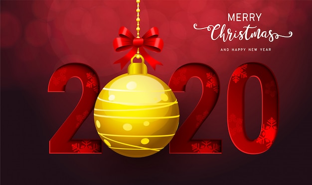2020 auguri di buon anno e buon Natale.