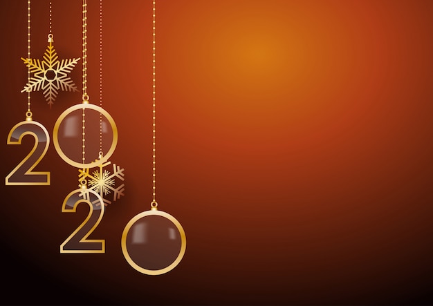 2020 auguri di felice anno nuovo con auguri di vacanza