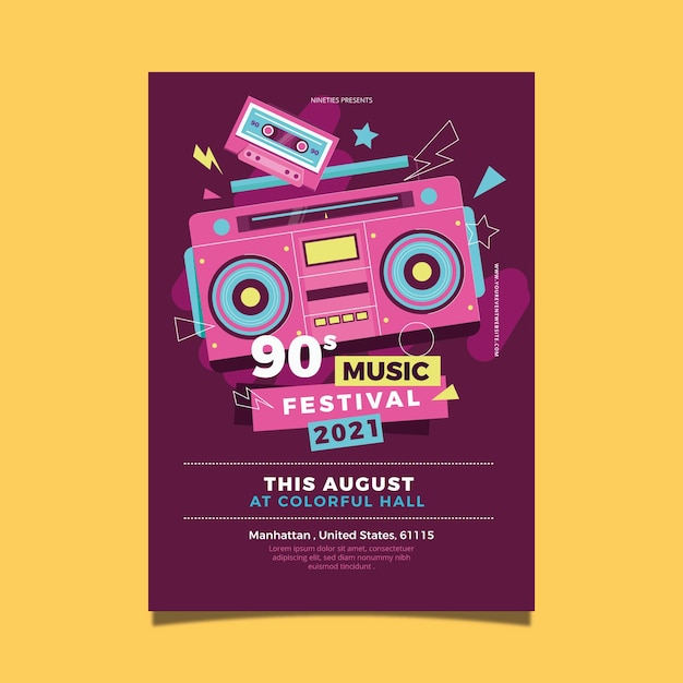 2021 poster del festival di musica illustrata