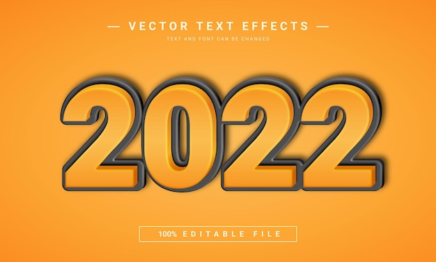 2022 effetto testo modificabile