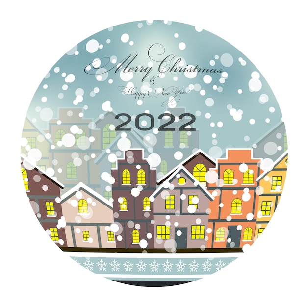 2022 Felice Anno Nuovo e Buon Natale Sfondo