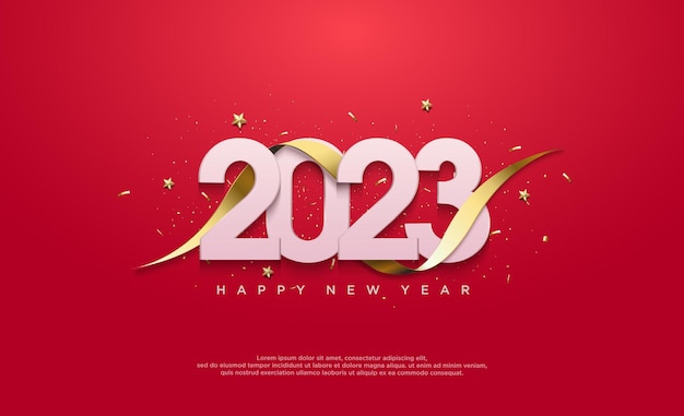 2023 banner di sfondo felice anno nuovo