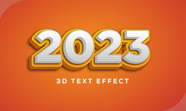 2023 Effetto testo 3D