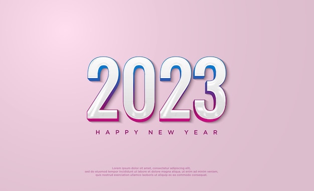 2023 Felice Anno Nuovo Sfondo Illustrazione