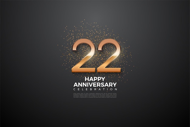 22esimo compleanno pieno di glitter.