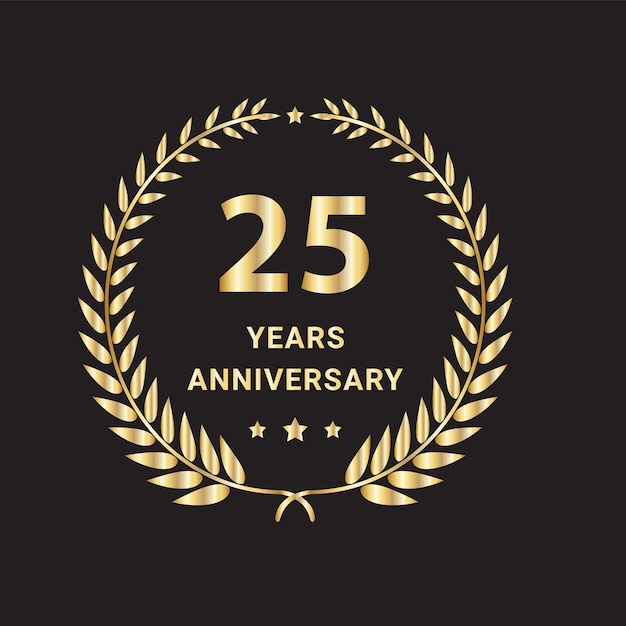 25° anniversario Logo Design, 25° anniversario