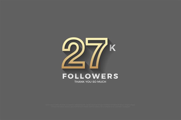 27k follower con uno sfondo molto pulito ed elegante