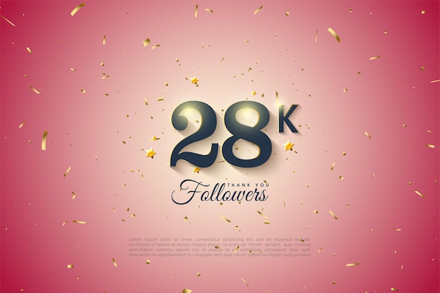 28k follower con numeri classici fluidi.