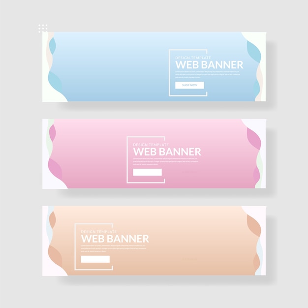 3 Imposta Banner colori pastello