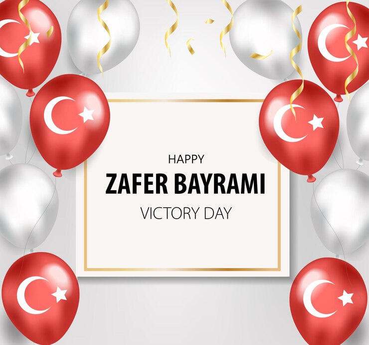 Vettore 30 agosto zafer bayrami giorno della vittoria. traduzione: 30 agosto celebrazione della vittoria e festa nazionale in turchia. vettore.