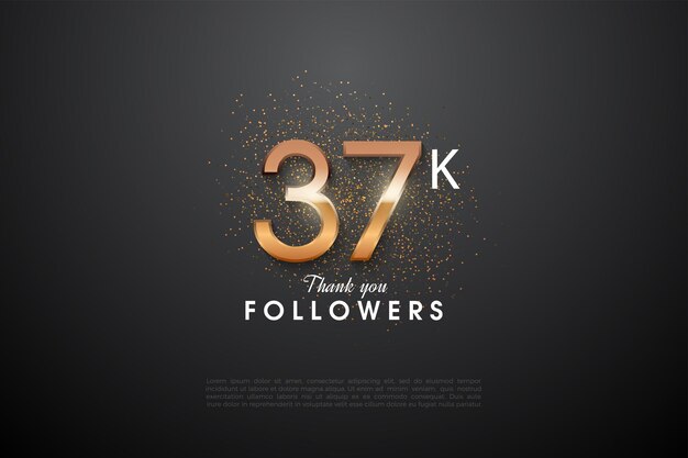 37.000 follower con granelli di glitter celebrativi
