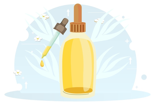3868 Illustrazione del concetto di olio essenziale