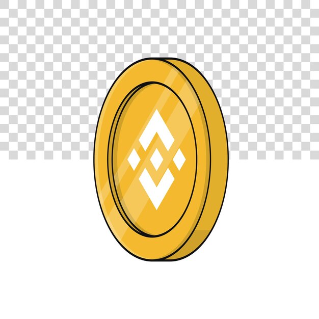 3D BNB Binance coin tecnologia blockchain della criptovaluta