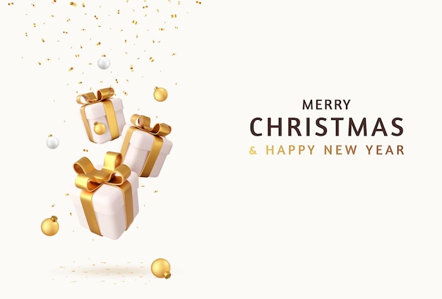 3d Buon Natale e Buon Anno Nuovo