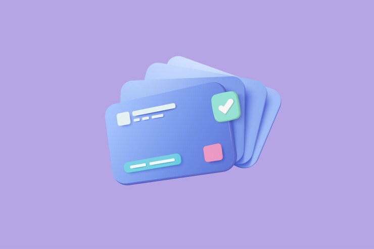 Vettore 3d carte di credito denaro sicurezza finanziaria per gli acquisti online pagamento online carta di credito con concetto di protezione dei pagamenti rendering 3d per le finanze aziendali acquisti su e-commerce per concetto sicuro