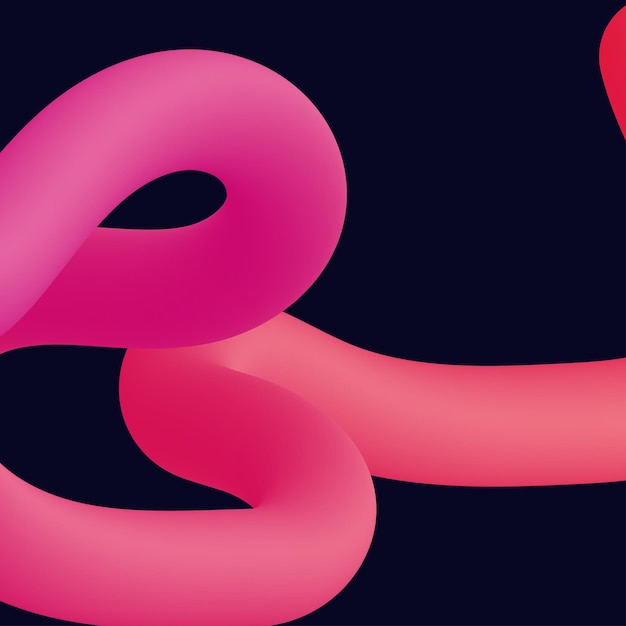 3d forme liquide contorte colorate astratte Elementi di design creativo Elementi di forme moderne sfumate vettoriali per bannerbackgroundposter