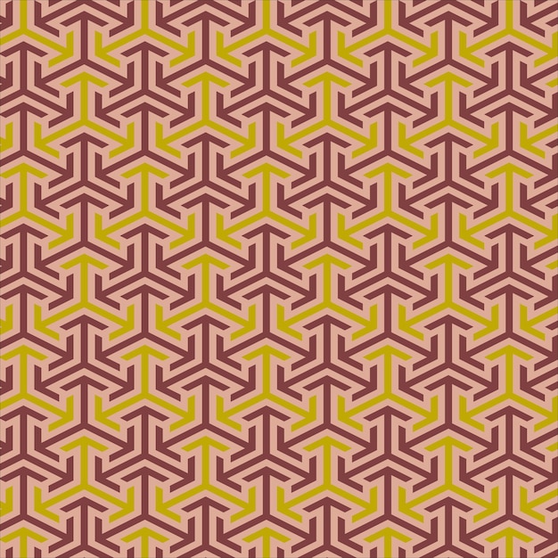 3d freccia astratta modello geometrico senza cuciture giallo e viola carta da parati a freccia a tre colori per tessuto
