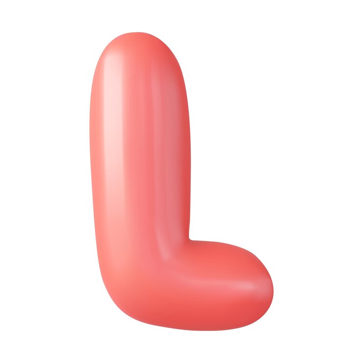 Vettore 3d lettera l maiuscola