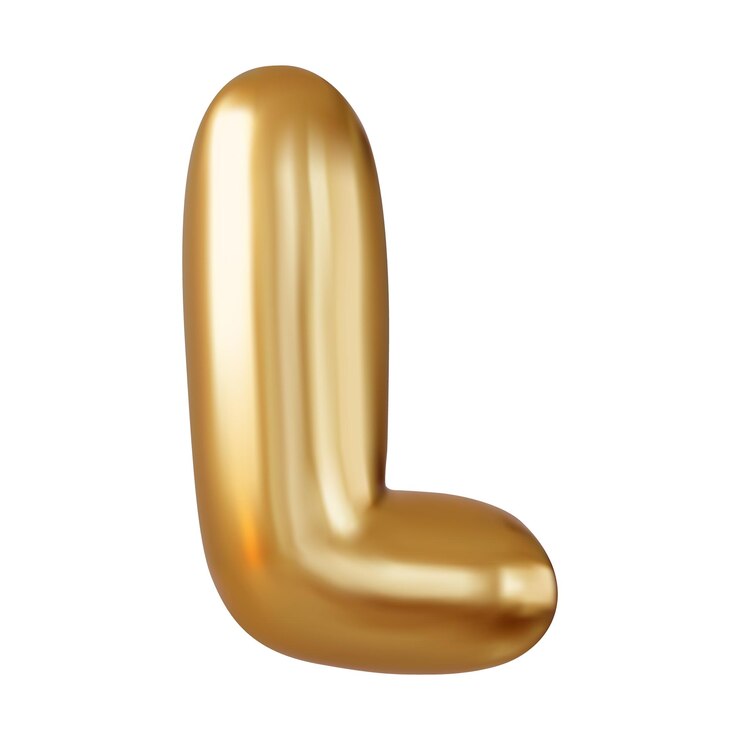 Vettore 3d lettera l maiuscola