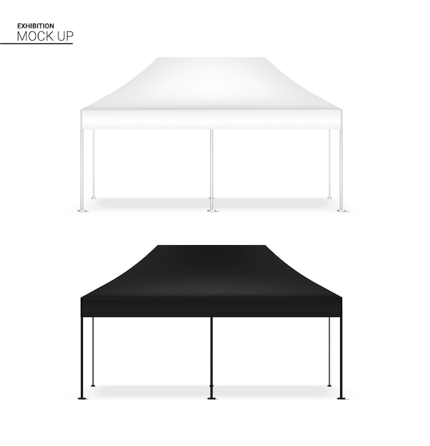 3D Mock up Realistic Tent Display Stand POP per esposizione