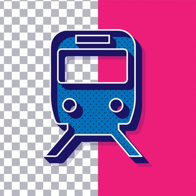 3D Retro giocoso Blue Dot Trian Icon su sfondo rosa regolabile