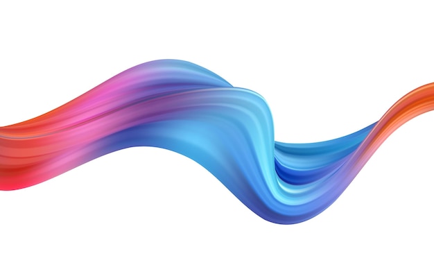 3d Wave Liquid shape color background Design artistico per il tuo progetto di progettazione Illustrazione vettoriale