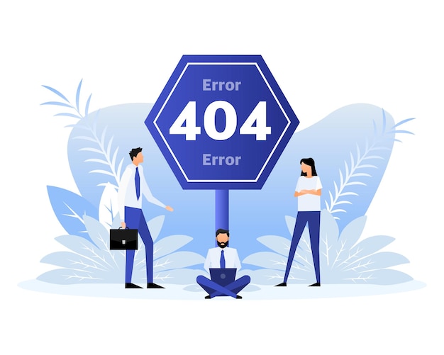 404 ottimo design per qualsiasi scopo Rete Internet per persone in stile piatto