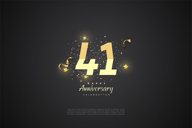 41° anniversario, modello di celebrazione
